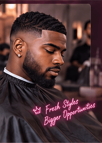 Professional barber representing the All Slay field marketer audience